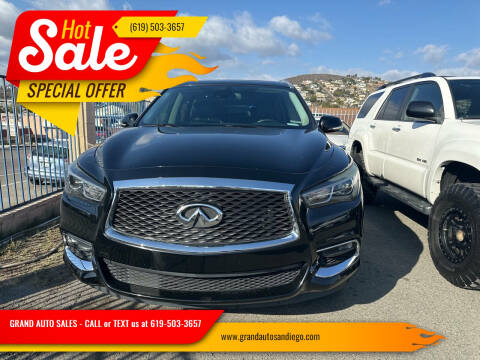 2019 Infiniti QX60 for sale at GRAND AUTO SALES - CALL or TEXT us at 619-503-3657 in Spring Valley CA