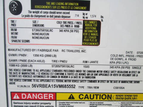 2027 RC Enclosed Cargo CS610SA