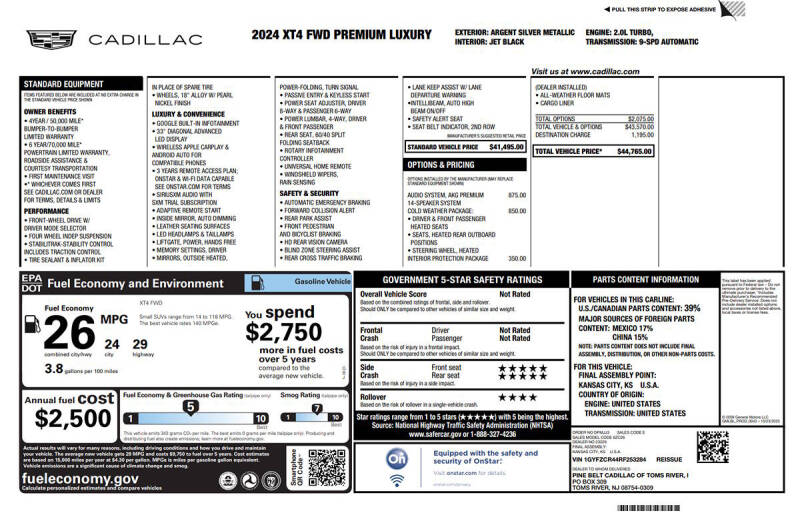 2024 Cadillac XT4 Premium Luxury
