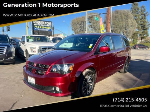 2017 Dodge Grand Caravan for sale at Generation 1 Motorsports in Whittier CA