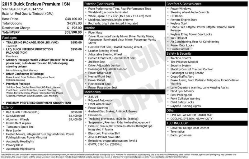 2019 Buick Enclave Premium