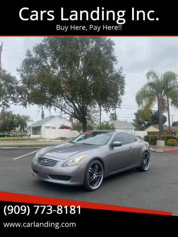 2009 Infiniti G37 Coupe for sale at Cars Landing Inc. in Colton CA