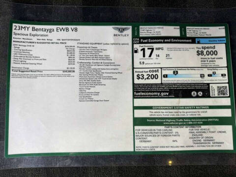 2023 Bentley Bentayga EWB V8