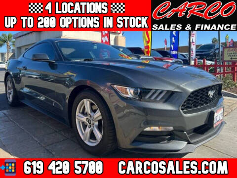 2017 Ford Mustang for sale at CARCO SALES & FINANCE in Chula Vista CA