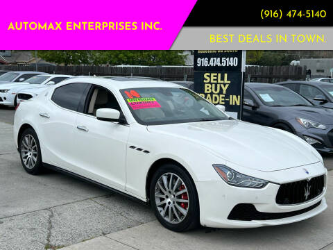 2014 Maserati Ghibli for sale at AUTOMAX ENTERPRISES INC. in Roseville CA