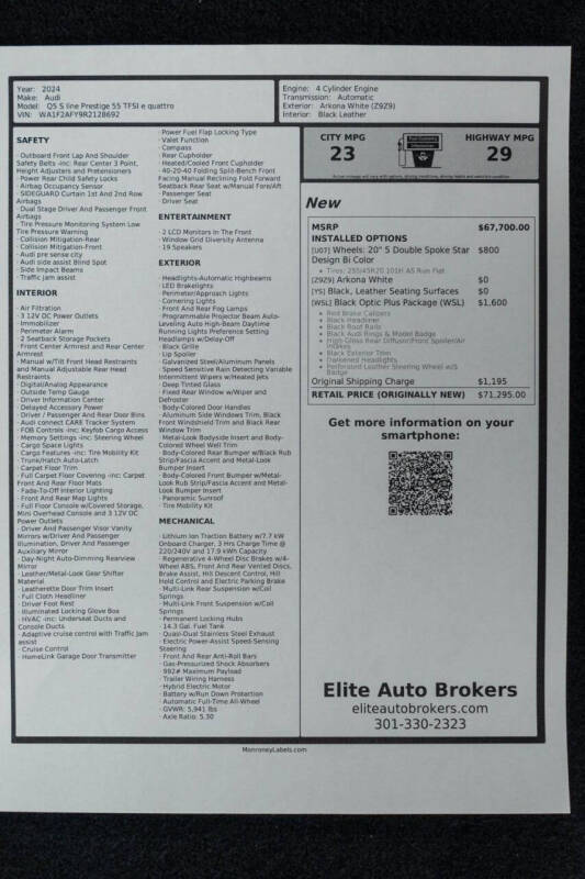 2024 Audi Q5 e quattro S line Prestg 55 TFSI