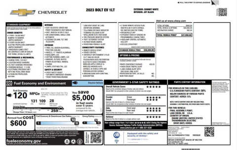 2023 Chevrolet Bolt EV
