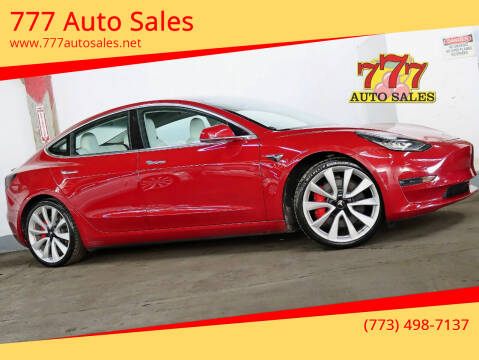 2018 Tesla Model 3 for sale at 777 Auto Sales in Bedford Park IL