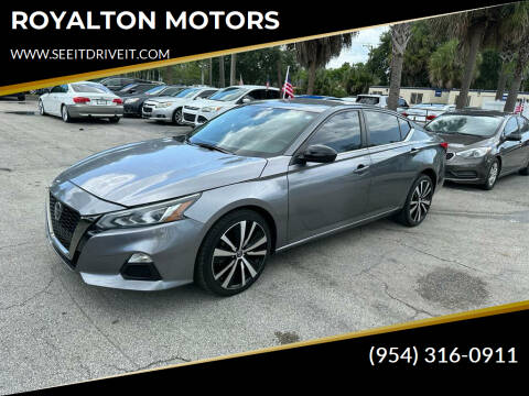 2021 Nissan Altima for sale at ROYALTON MOTORS in Plantation FL