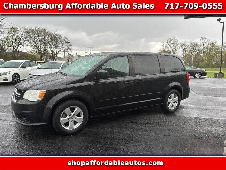 2013 Dodge Grand Caravan for sale at Chambersburg Affordable Auto in Chambersburg, PA