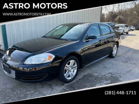 2012 Chevrolet Impala for sale at ASTRO MOTORS in Houston TX