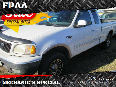 2000 Ford F-150 for sale at FPAA in Fredericksburg VA