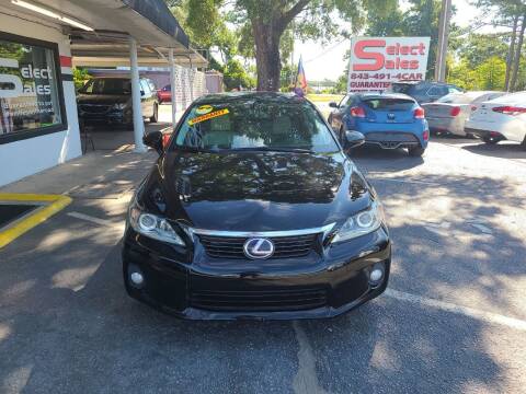 2012 Lexus CT 200h for sale at Select Sales LLC in Little River SC