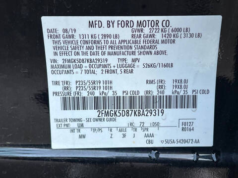 2019 Ford Flex Limited