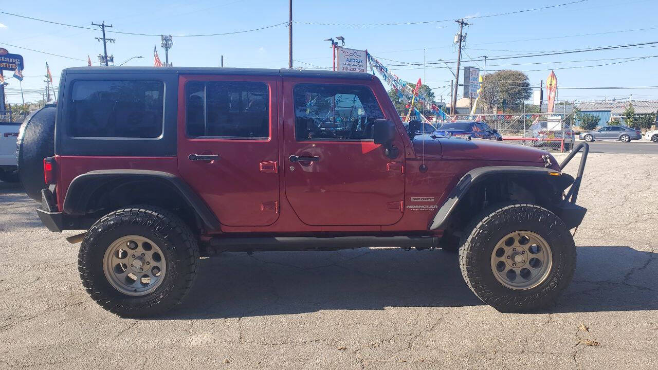 Used Car 2012 Jeep Wrangler Unlimited  Sport 4x4 4dr Suv For Sale Under $20,000 In San Antonio, Texas
