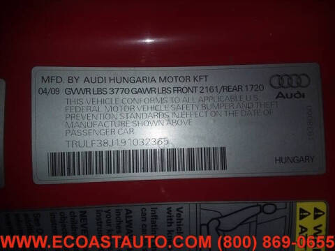 2009 Audi TT 2.0T Premium Plus