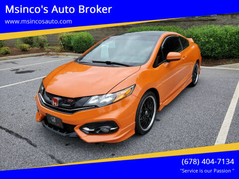 2015 Honda Civic for sale at Msinco's Auto Broker in Snellville GA