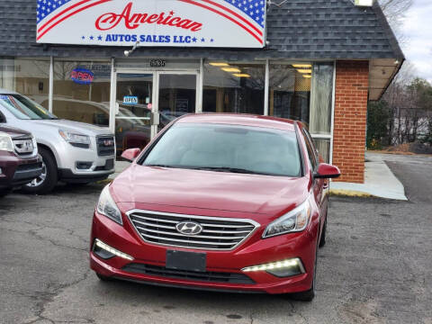 2015 Hyundai Sonata for sale at American Auto Sales LLC in Charlotte NC