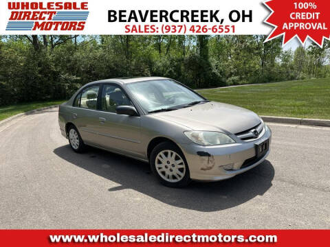 2005 Honda Civic for sale at WHOLESALE DIRECT MOTORS in Beavercreek OH