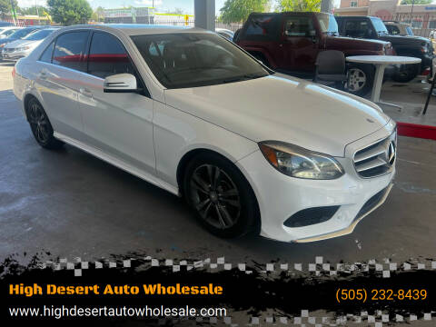 2016 Mercedes-Benz E-Class for sale at High Desert Auto Wholesale in Albuquerque NM