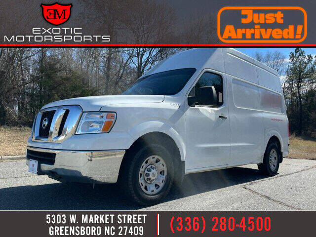 2013 Nissan NV for sale at Exotic Motorsports in Greensboro NC