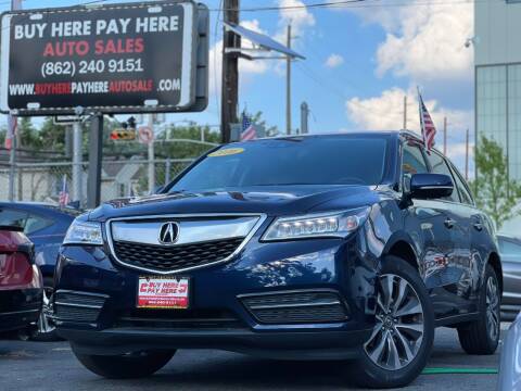 2016 Acura MDX for sale at Buy Here Pay Here Auto Sales in Newark NJ