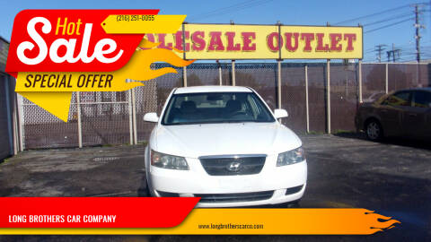 2008 Hyundai Sonata for sale at LONG BROTHERS CAR COMPANY in Cleveland OH