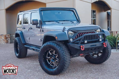2015 Jeep Wrangler Unlimited for sale at Mcandrew Motors in Arlington TX