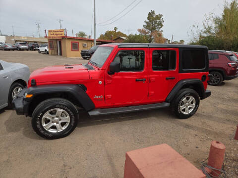 2020 Jeep Wrangler Unlimited for sale at CROSSROADS AUTO CENTER in Casa Grande AZ