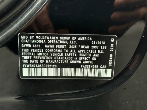 2014 Volkswagen Passat 2.0L TDI SE