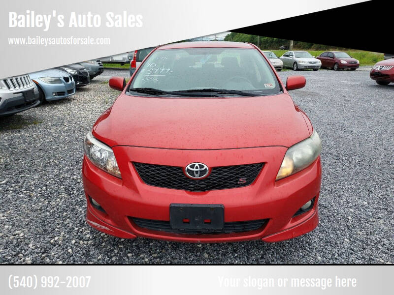 2010 Toyota Corolla for sale at Bailey's Auto Sales in Cloverdale VA