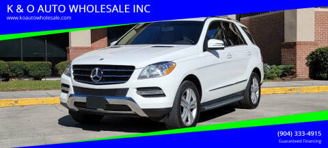 2015 Mercedes-Benz M-Class for sale at K & O AUTO WHOLESALE INC in Jacksonville FL
