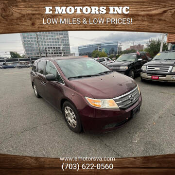 2012 Honda Odyssey for sale at E Motors INC in Vienna VA