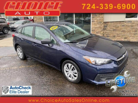 2020 Subaru Impreza for sale at CHOICE AUTO SALES in Murrysville PA