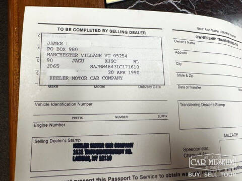 1990 Jaguar XJ-Series XJS