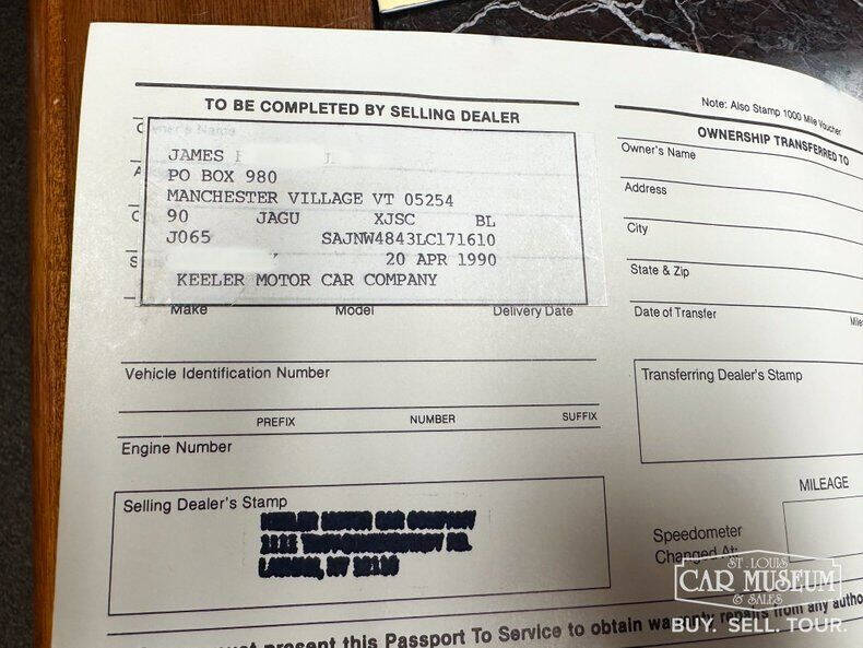 1990 Jaguar XJ-Series XJS