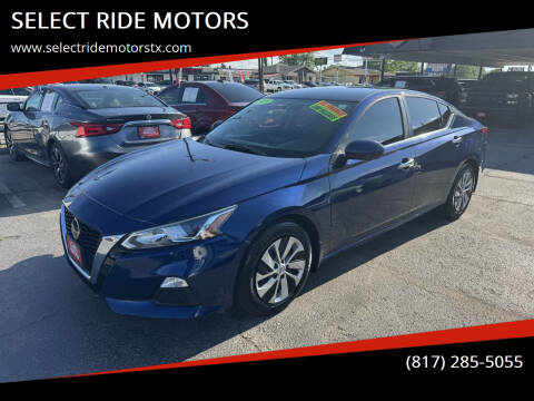 2019 Nissan Altima for sale at SELECT RIDE MOTORS in Arlington TX