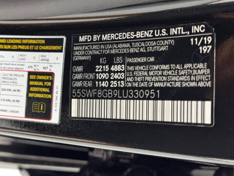 2020 Mercedes-Benz C-Class AMG C 63