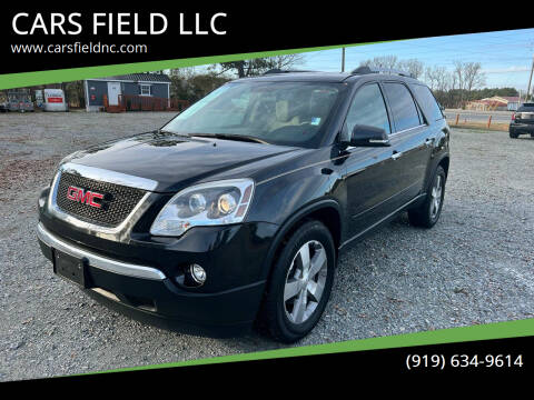 2012 GMC Acadia for sale at CARS FIELD LLC in Smithfield NC