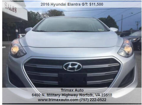 2016 Hyundai Elantra GT for sale at Trimax Auto Group in Norfolk VA