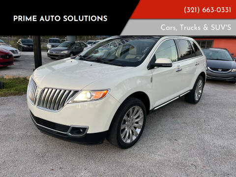 2013 Lincoln MKX for sale at Prime Auto Solutions in Orlando FL