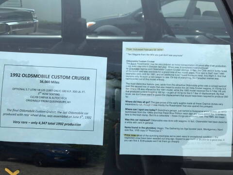 1992 Oldsmobile Custom Cruiser