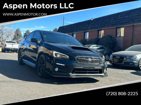 2020 Subaru WRX for sale at Aspen Motors LLC in Denver CO