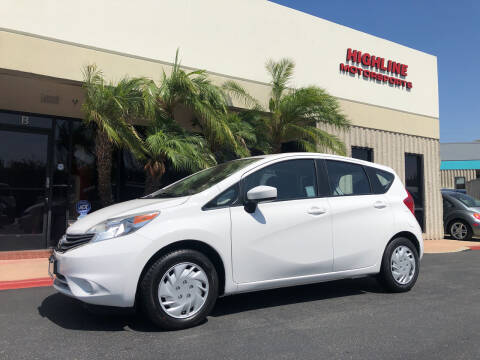 2015 Nissan Versa Note for sale at HIGH-LINE MOTOR SPORTS in Brea CA