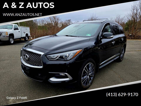 2016 Infiniti QX60 for sale at A & Z AUTOS in Westfield MA