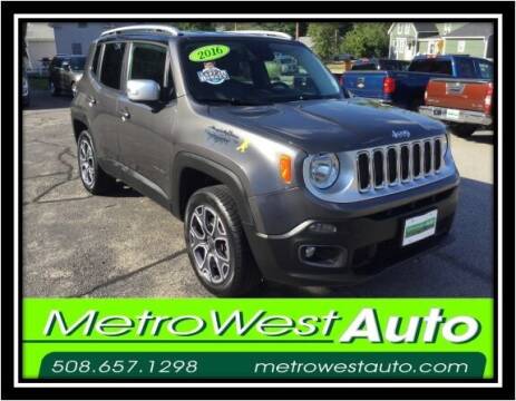 2016 Jeep Renegade for sale at Metro West Auto in Bellingham MA