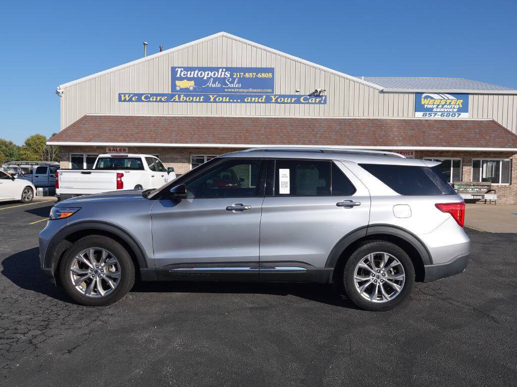 Silver 2022 Ford Explorer Limited Limited 4dr SUV 1