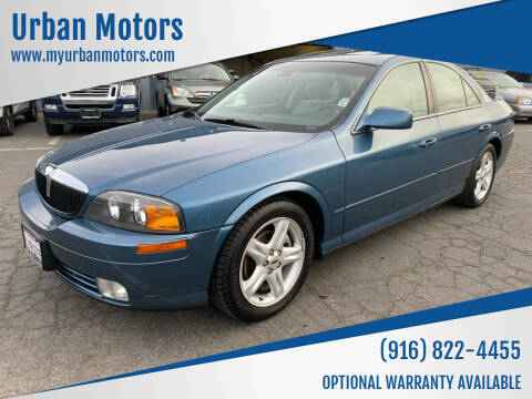 2002 Lincoln LS for sale at Urban Motors in Sacramento CA