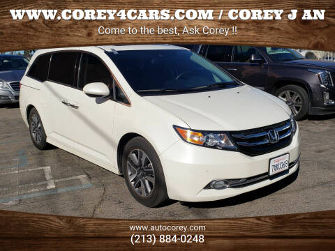 2017 Honda Odyssey for sale at WWW.COREY4CARS.COM / COREY J AN in Los Angeles CA