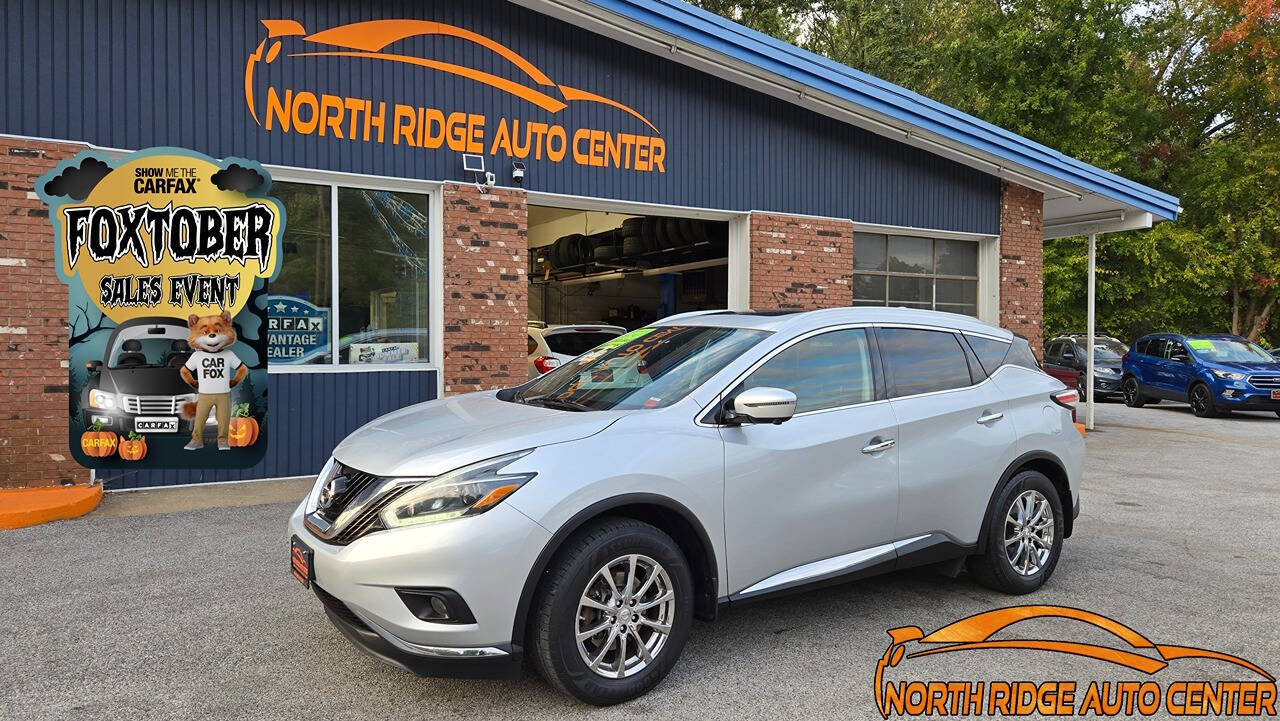 2018 Nissan Murano for sale at North Ridge Auto Center LLC in Madison, OH